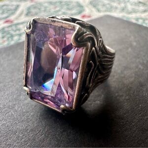 Silpada Lavender Fields Oxidized Sterling Silver ring size 6